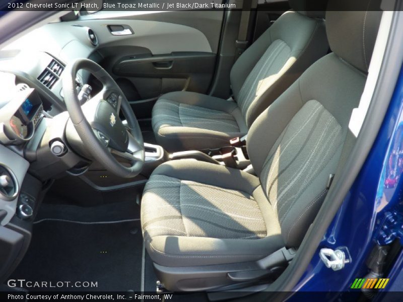 Blue Topaz Metallic / Jet Black/Dark Titanium 2012 Chevrolet Sonic LT Hatch