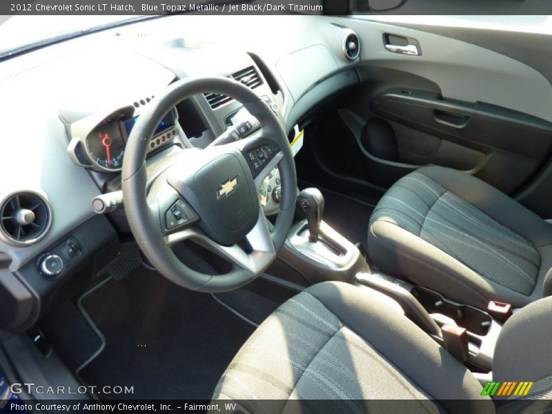 Blue Topaz Metallic / Jet Black/Dark Titanium 2012 Chevrolet Sonic LT Hatch