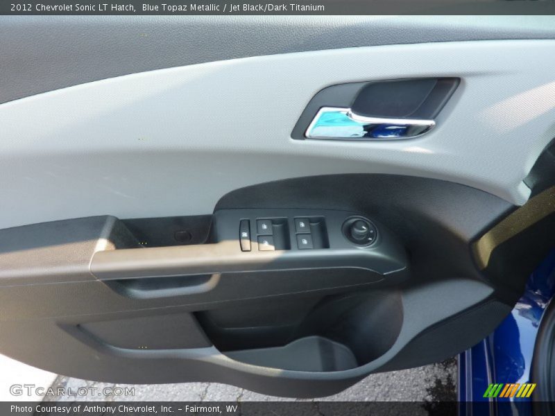 Blue Topaz Metallic / Jet Black/Dark Titanium 2012 Chevrolet Sonic LT Hatch