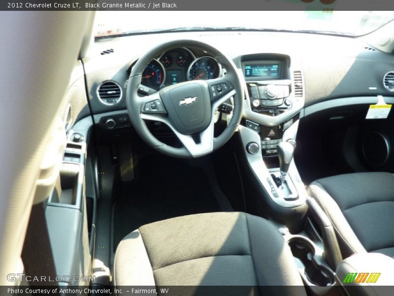 Black Granite Metallic / Jet Black 2012 Chevrolet Cruze LT