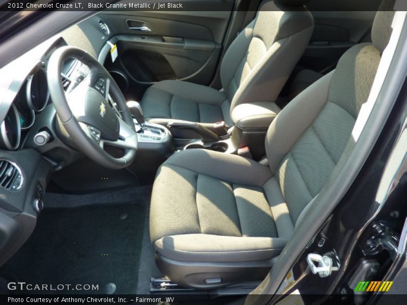 Black Granite Metallic / Jet Black 2012 Chevrolet Cruze LT