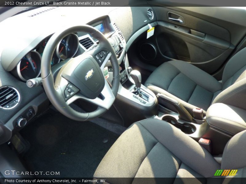 Black Granite Metallic / Jet Black 2012 Chevrolet Cruze LT