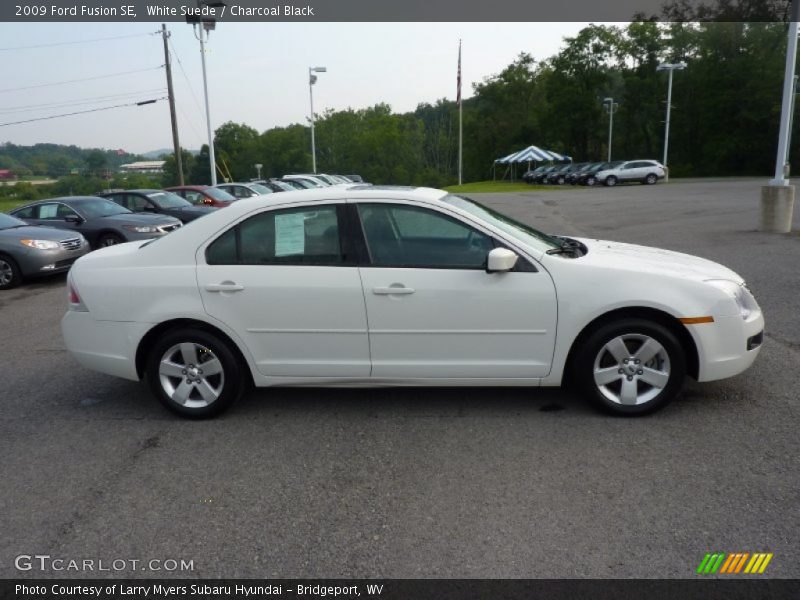 White Suede / Charcoal Black 2009 Ford Fusion SE
