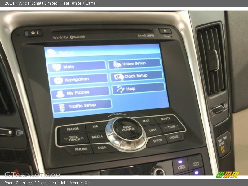 Pearl White / Camel 2011 Hyundai Sonata Limited