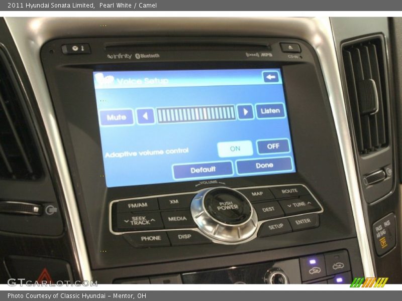 Pearl White / Camel 2011 Hyundai Sonata Limited