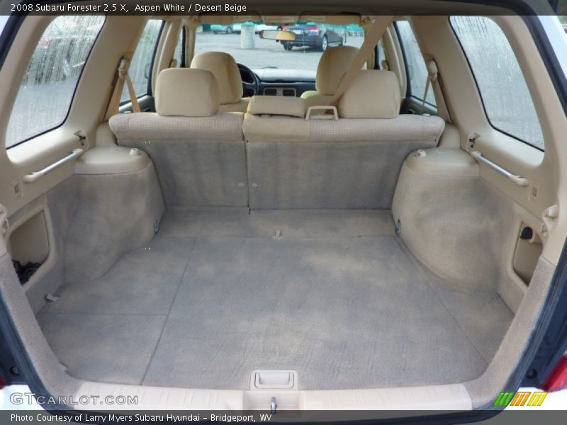 Aspen White / Desert Beige 2008 Subaru Forester 2.5 X