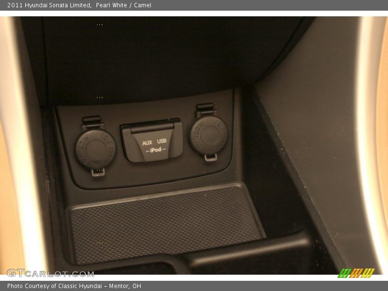 Pearl White / Camel 2011 Hyundai Sonata Limited