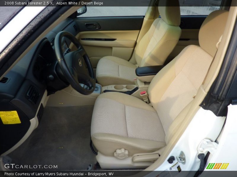 Aspen White / Desert Beige 2008 Subaru Forester 2.5 X