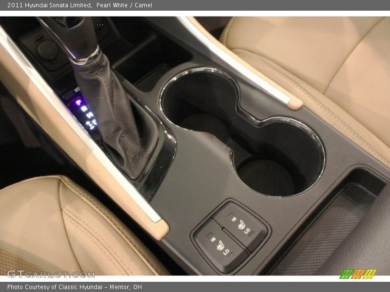 Pearl White / Camel 2011 Hyundai Sonata Limited