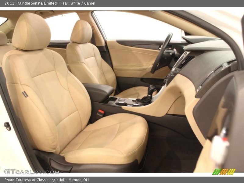 Pearl White / Camel 2011 Hyundai Sonata Limited
