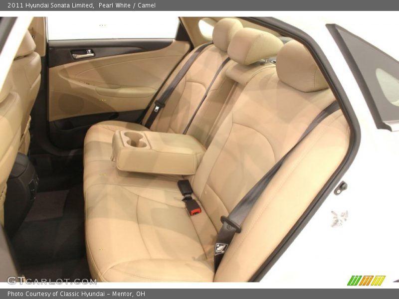 Pearl White / Camel 2011 Hyundai Sonata Limited
