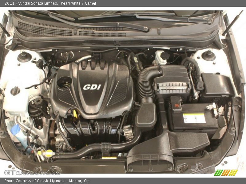 Pearl White / Camel 2011 Hyundai Sonata Limited