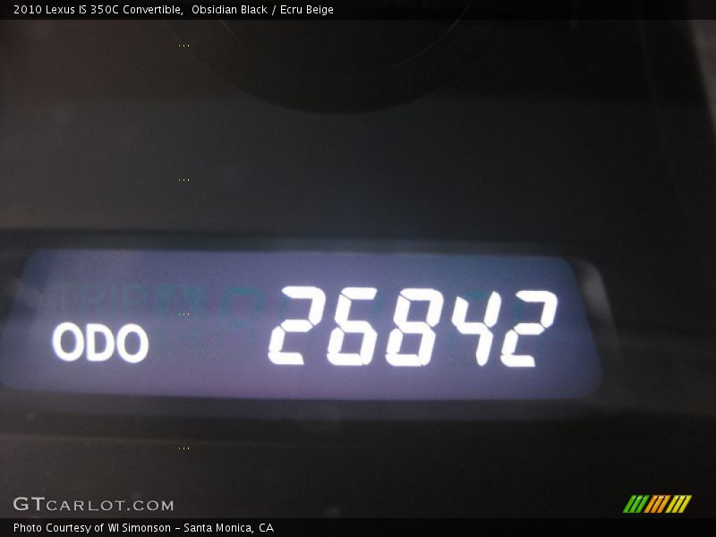 Obsidian Black / Ecru Beige 2010 Lexus IS 350C Convertible
