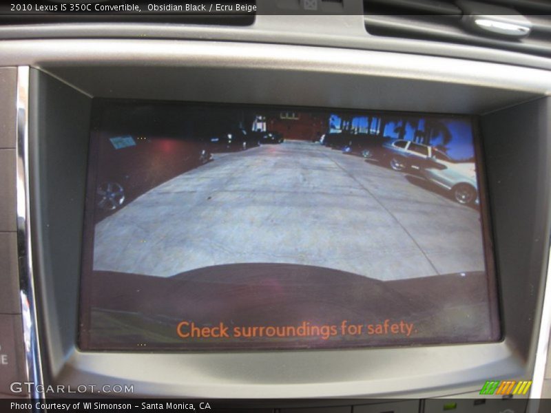 Obsidian Black / Ecru Beige 2010 Lexus IS 350C Convertible