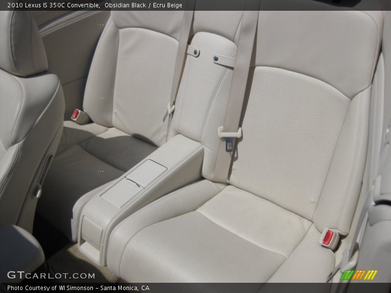 Obsidian Black / Ecru Beige 2010 Lexus IS 350C Convertible