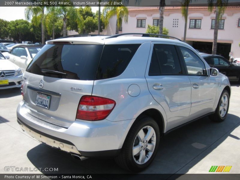 Iridium Silver Metallic / Black 2007 Mercedes-Benz ML 500 4Matic