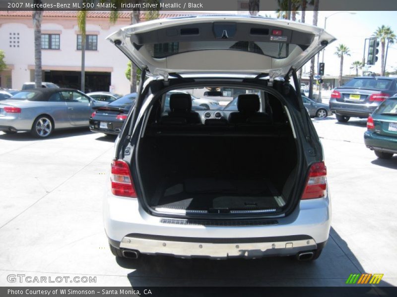 Iridium Silver Metallic / Black 2007 Mercedes-Benz ML 500 4Matic