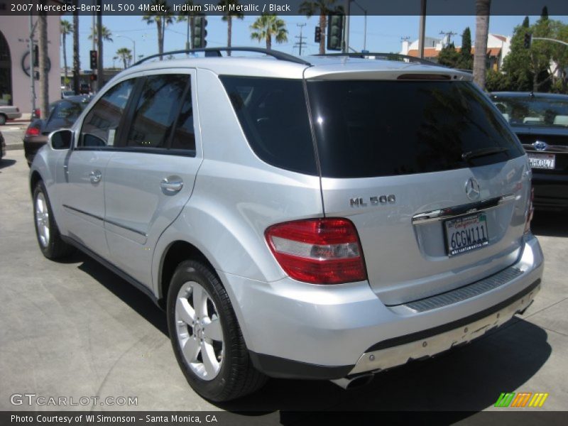 Iridium Silver Metallic / Black 2007 Mercedes-Benz ML 500 4Matic