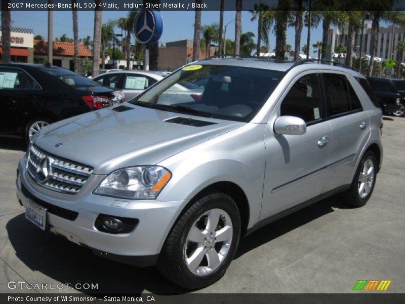 Iridium Silver Metallic / Black 2007 Mercedes-Benz ML 500 4Matic