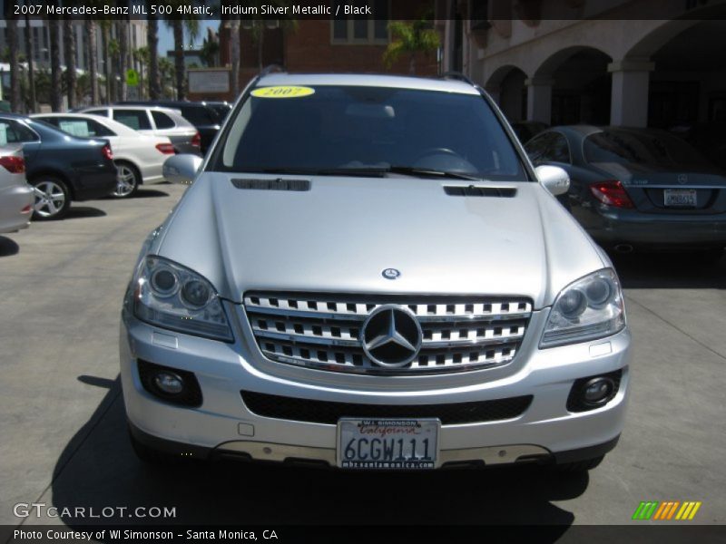 Iridium Silver Metallic / Black 2007 Mercedes-Benz ML 500 4Matic