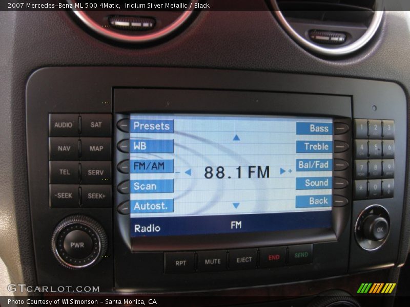 Iridium Silver Metallic / Black 2007 Mercedes-Benz ML 500 4Matic