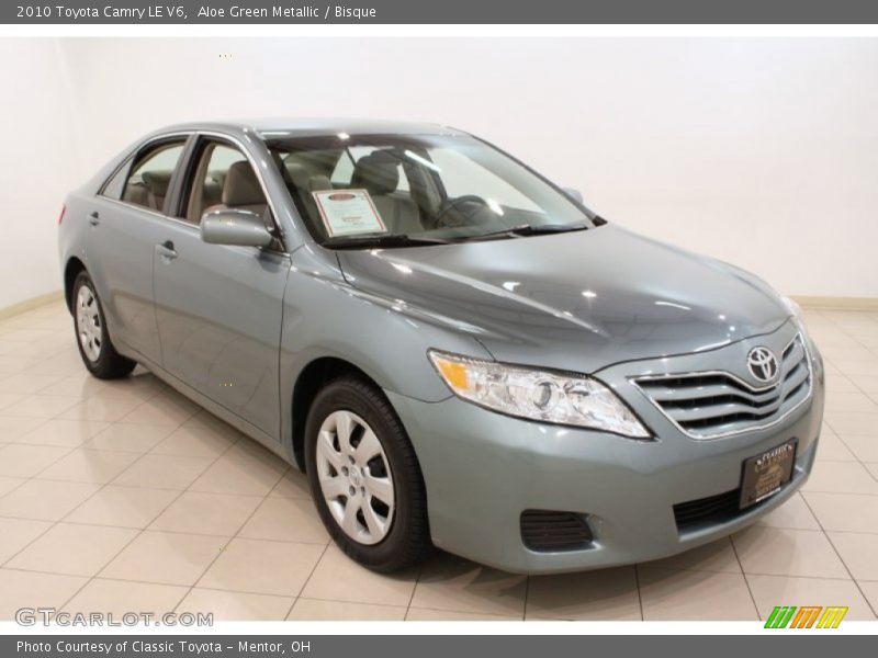 Aloe Green Metallic / Bisque 2010 Toyota Camry LE V6