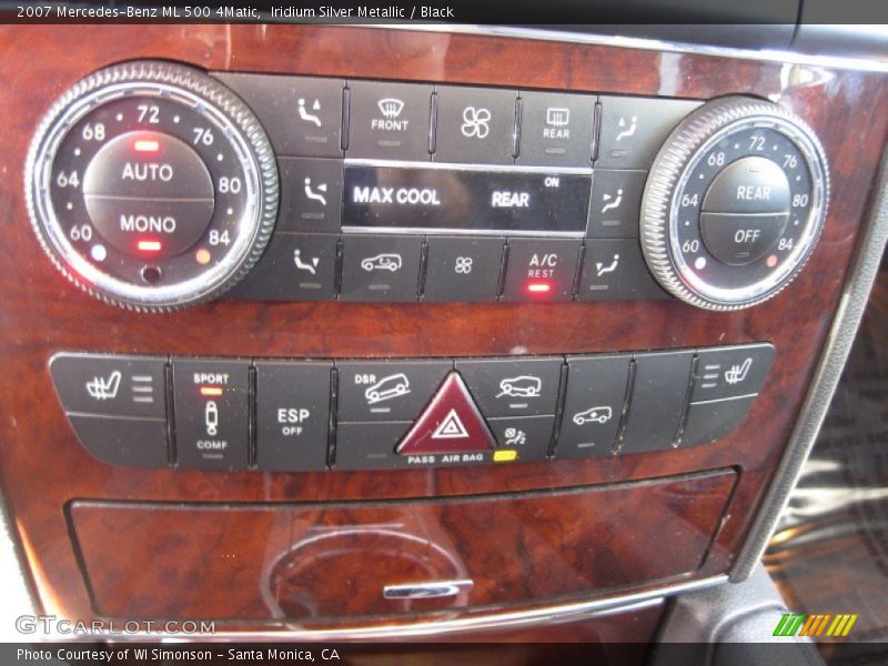 Iridium Silver Metallic / Black 2007 Mercedes-Benz ML 500 4Matic