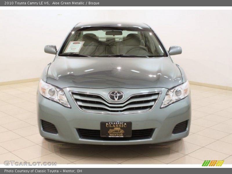 Aloe Green Metallic / Bisque 2010 Toyota Camry LE V6