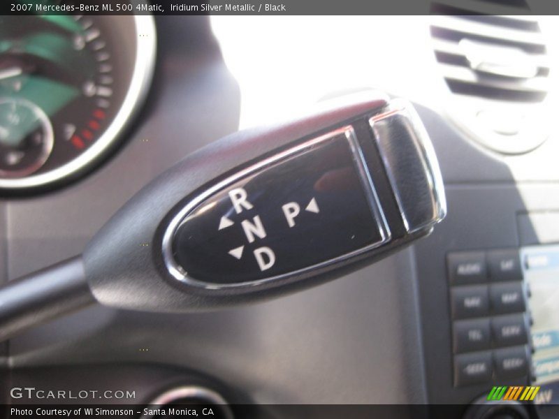 Iridium Silver Metallic / Black 2007 Mercedes-Benz ML 500 4Matic