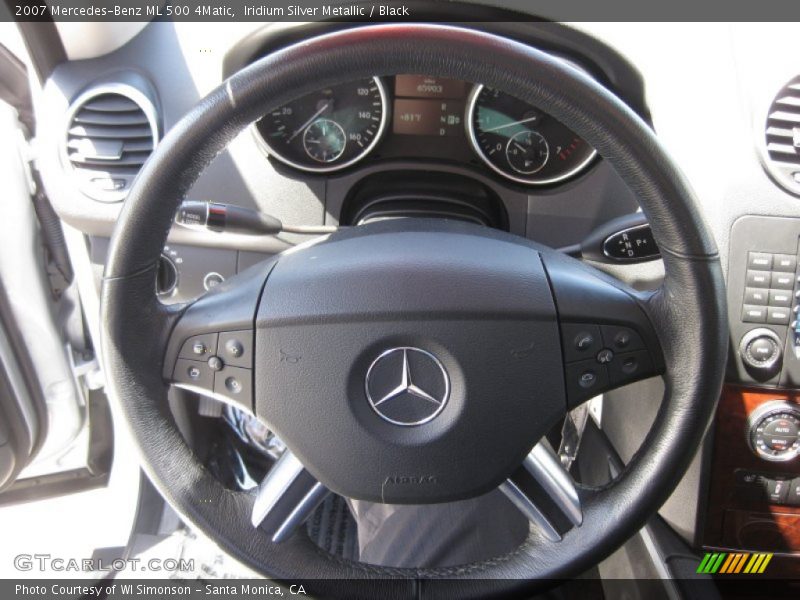 Iridium Silver Metallic / Black 2007 Mercedes-Benz ML 500 4Matic