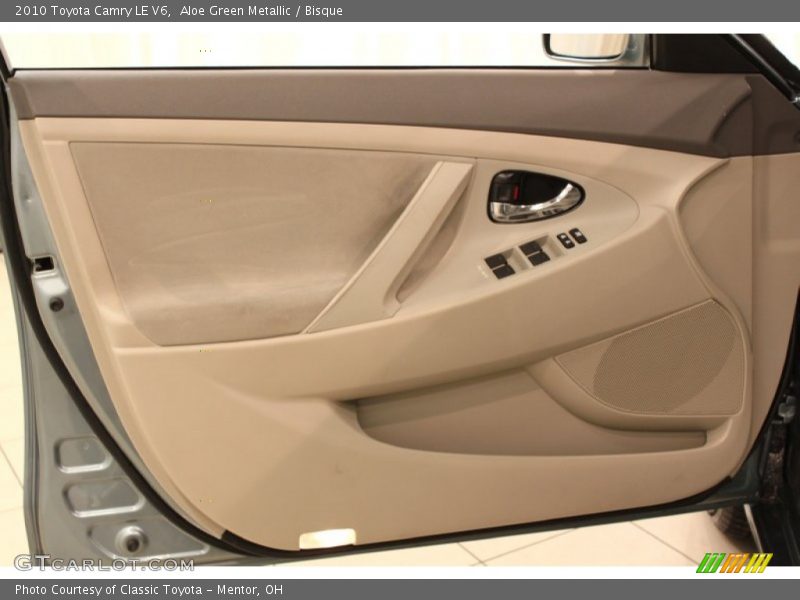 Aloe Green Metallic / Bisque 2010 Toyota Camry LE V6
