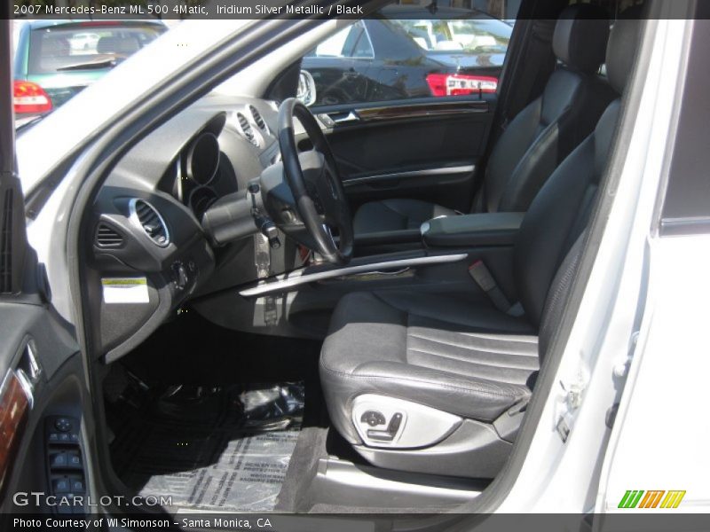 Iridium Silver Metallic / Black 2007 Mercedes-Benz ML 500 4Matic