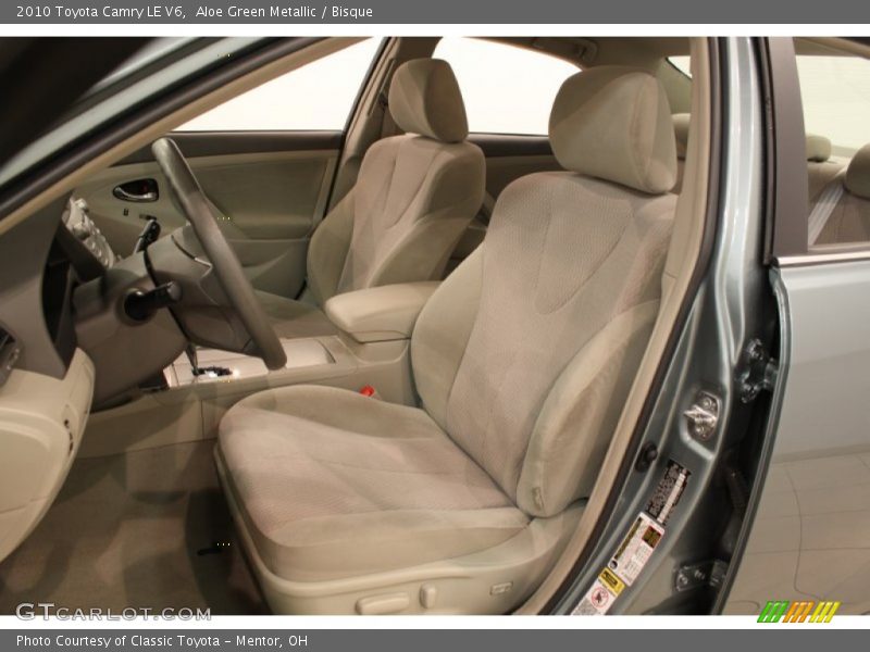 Aloe Green Metallic / Bisque 2010 Toyota Camry LE V6