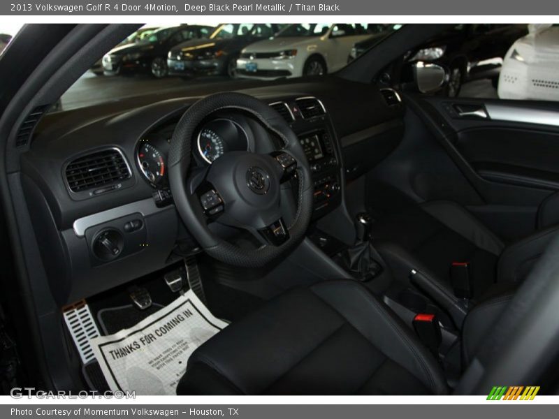 Deep Black Pearl Metallic / Titan Black 2013 Volkswagen Golf R 4 Door 4Motion