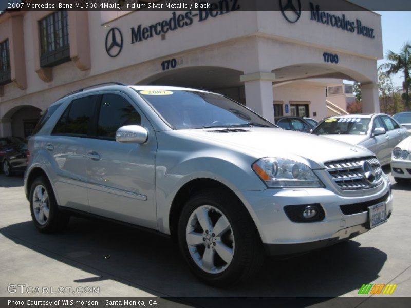 Iridium Silver Metallic / Black 2007 Mercedes-Benz ML 500 4Matic