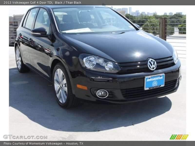 Black / Titan Black 2013 Volkswagen Golf 4 Door TDI