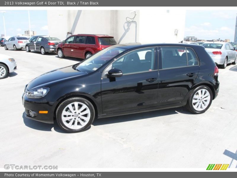 Black / Titan Black 2013 Volkswagen Golf 4 Door TDI
