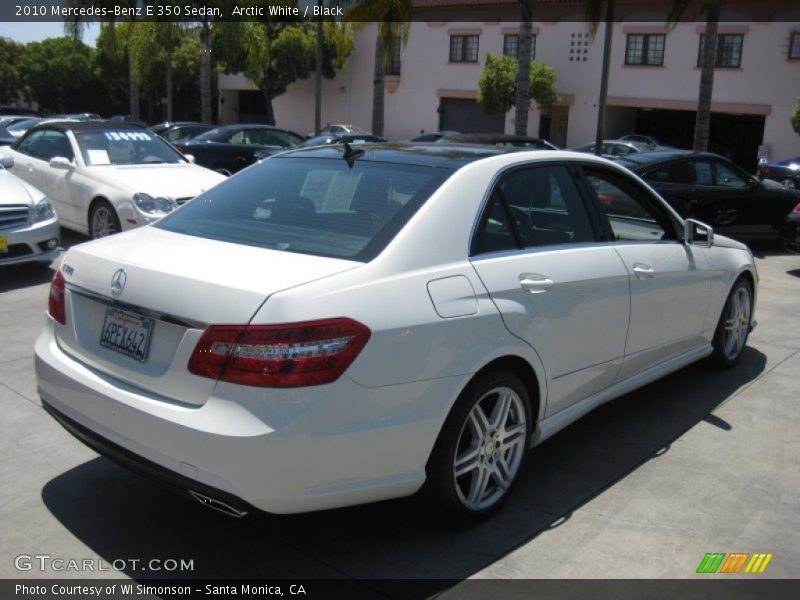 Arctic White / Black 2010 Mercedes-Benz E 350 Sedan