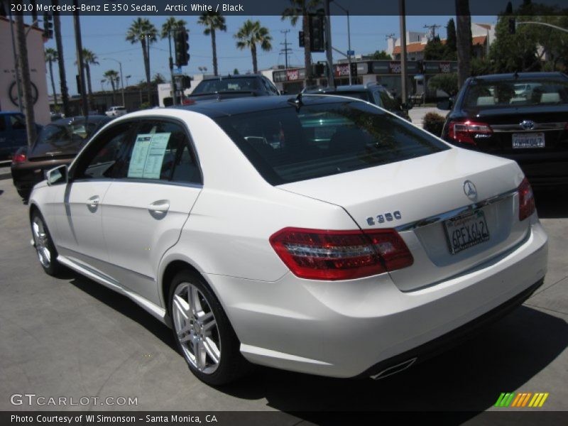 Arctic White / Black 2010 Mercedes-Benz E 350 Sedan