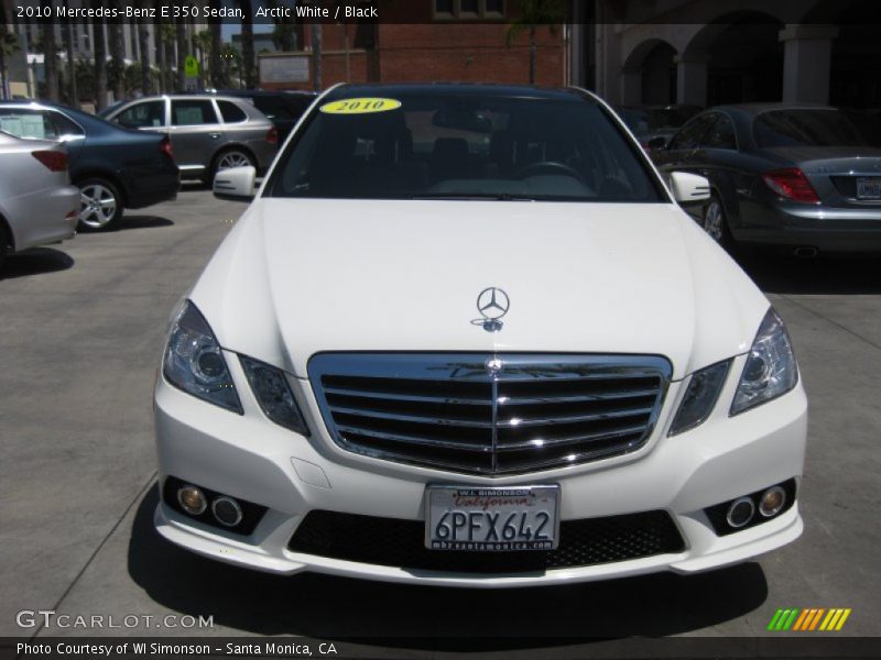 Arctic White / Black 2010 Mercedes-Benz E 350 Sedan