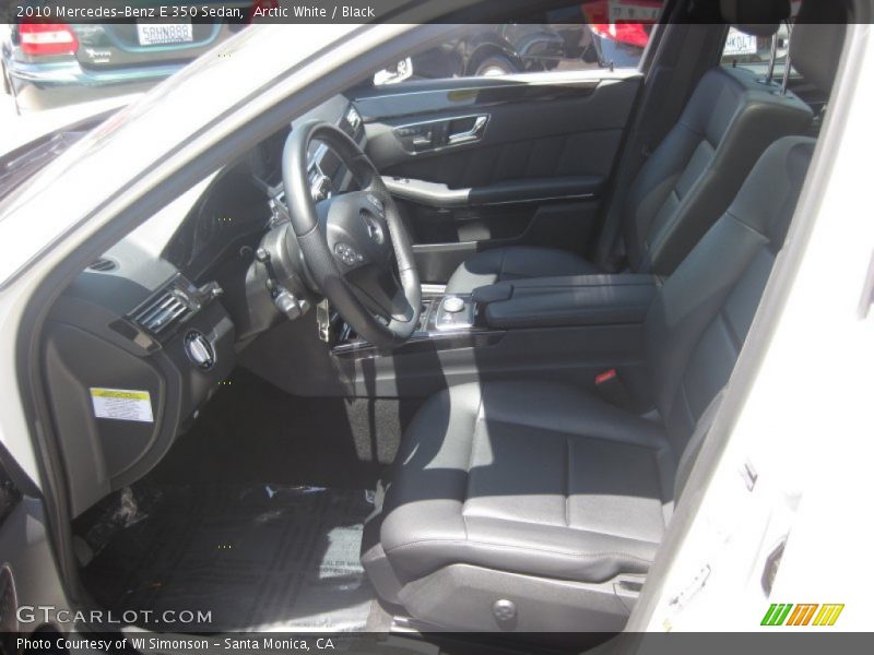 Arctic White / Black 2010 Mercedes-Benz E 350 Sedan