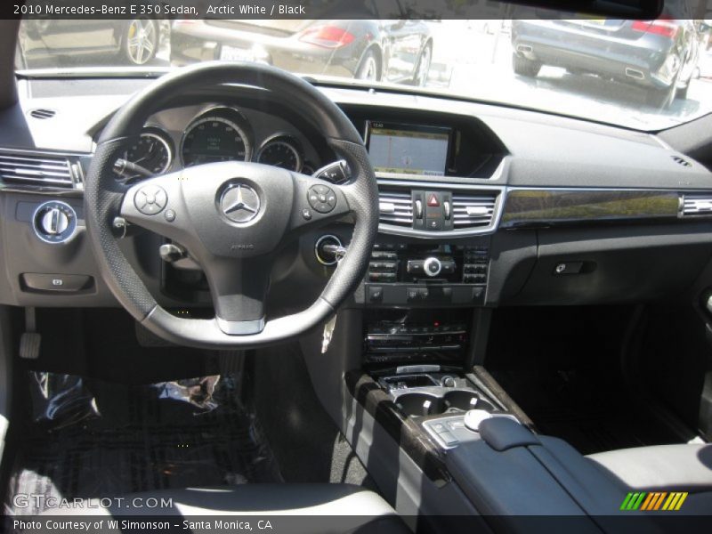 Arctic White / Black 2010 Mercedes-Benz E 350 Sedan