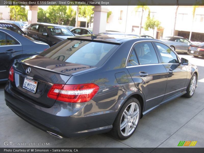 Steel Grey Metallic / Natural Beige 2010 Mercedes-Benz E 550 Sedan