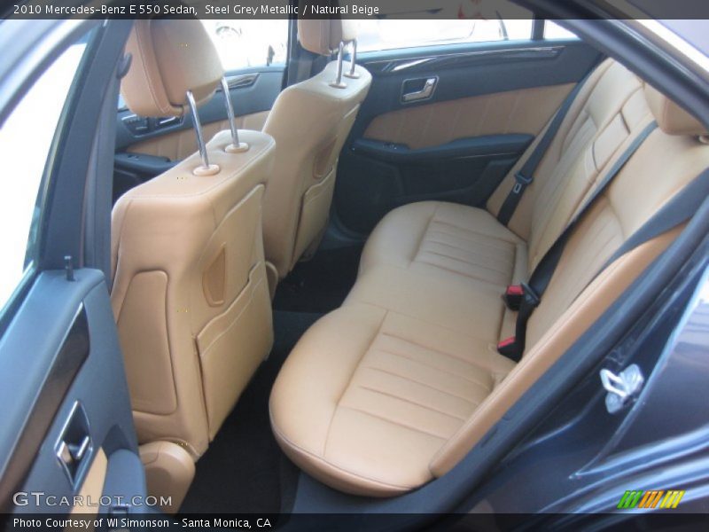 Steel Grey Metallic / Natural Beige 2010 Mercedes-Benz E 550 Sedan