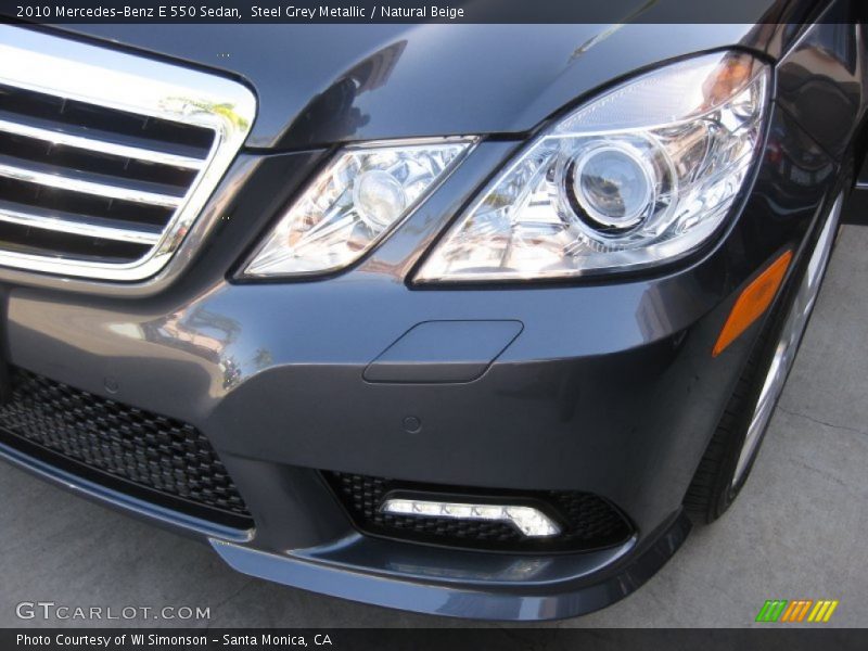 Steel Grey Metallic / Natural Beige 2010 Mercedes-Benz E 550 Sedan