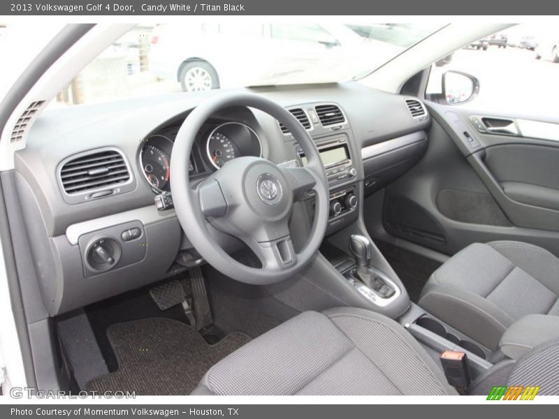 Titan Black Interior - 2013 Golf 4 Door 