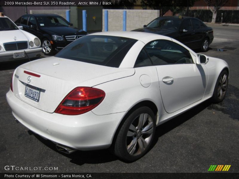 Arctic White / Black 2009 Mercedes-Benz SLK 350 Roadster