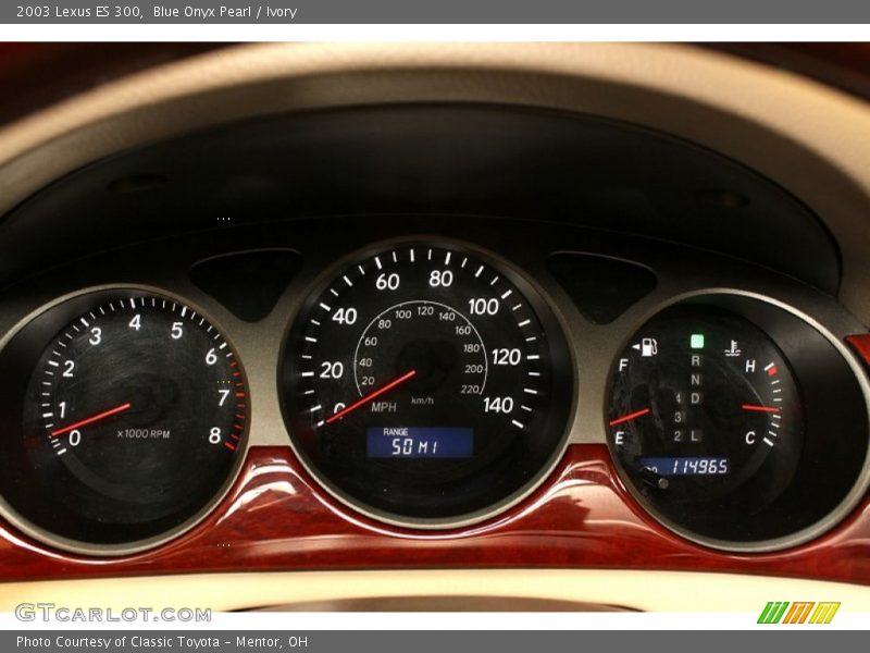 Blue Onyx Pearl / Ivory 2003 Lexus ES 300