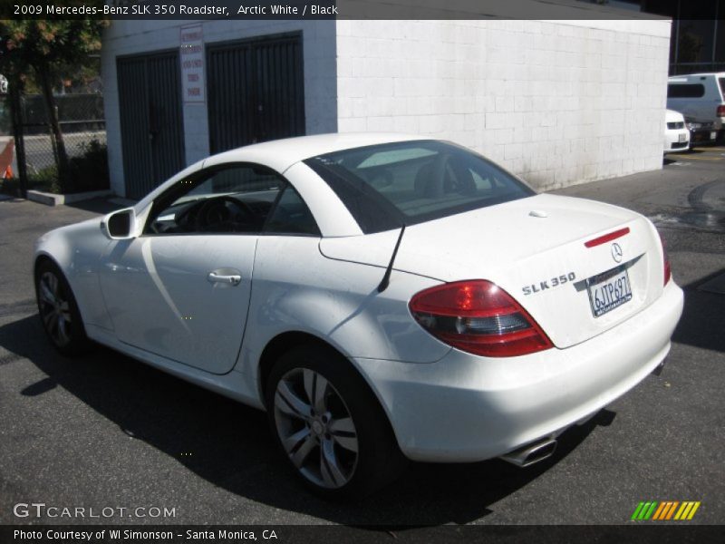 Arctic White / Black 2009 Mercedes-Benz SLK 350 Roadster