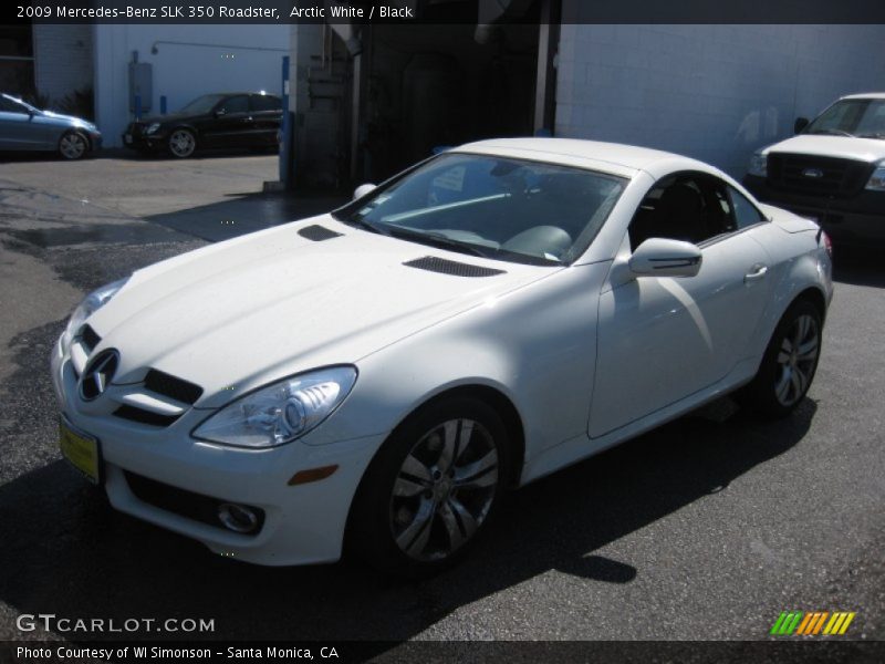 Arctic White / Black 2009 Mercedes-Benz SLK 350 Roadster